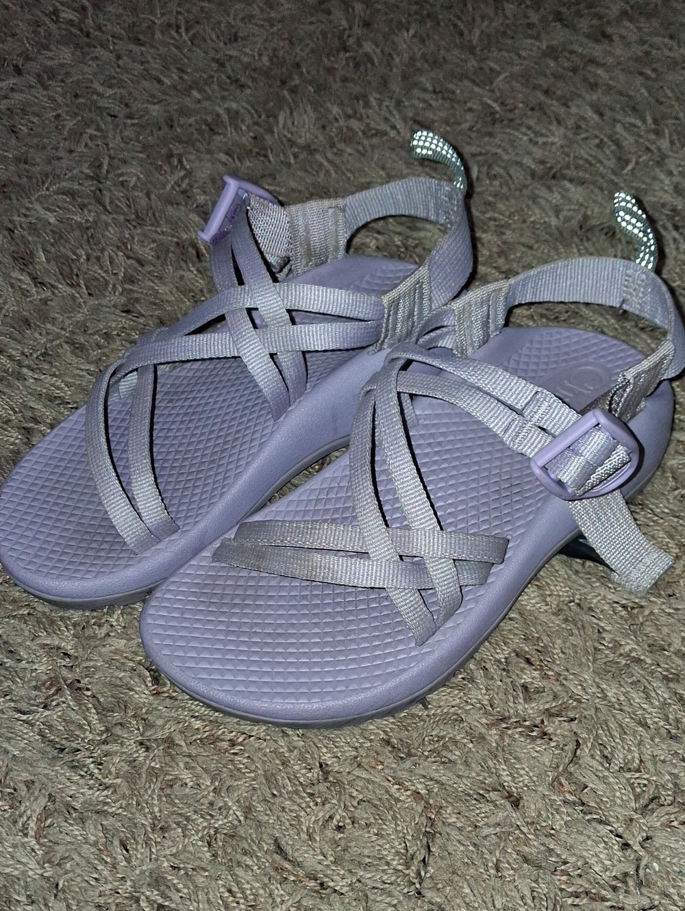 Girl's Light Purple CHACO Strappy Sandals Size 1